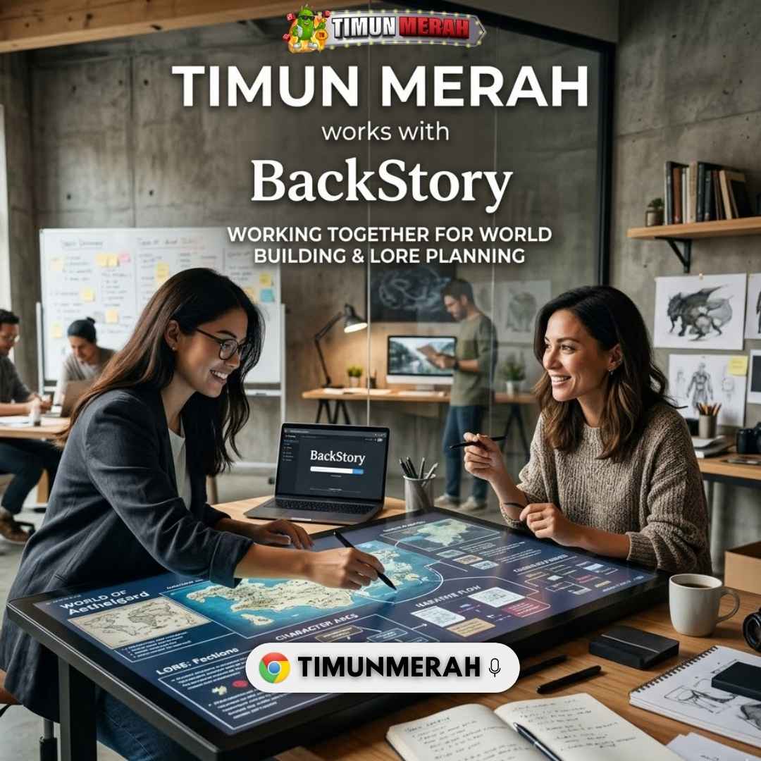 TIMUN MERAH collaborative BackStory world building and story writing platform